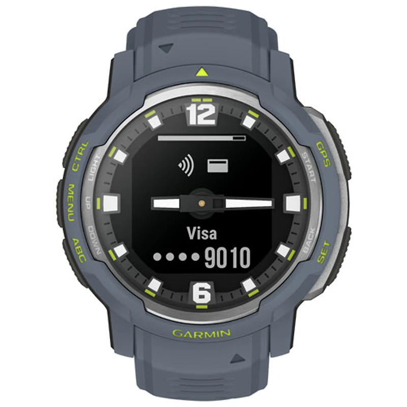 Garmin Instinct Crossover 45mm Bluetooth Multisport Smartwatch - Blue Granite