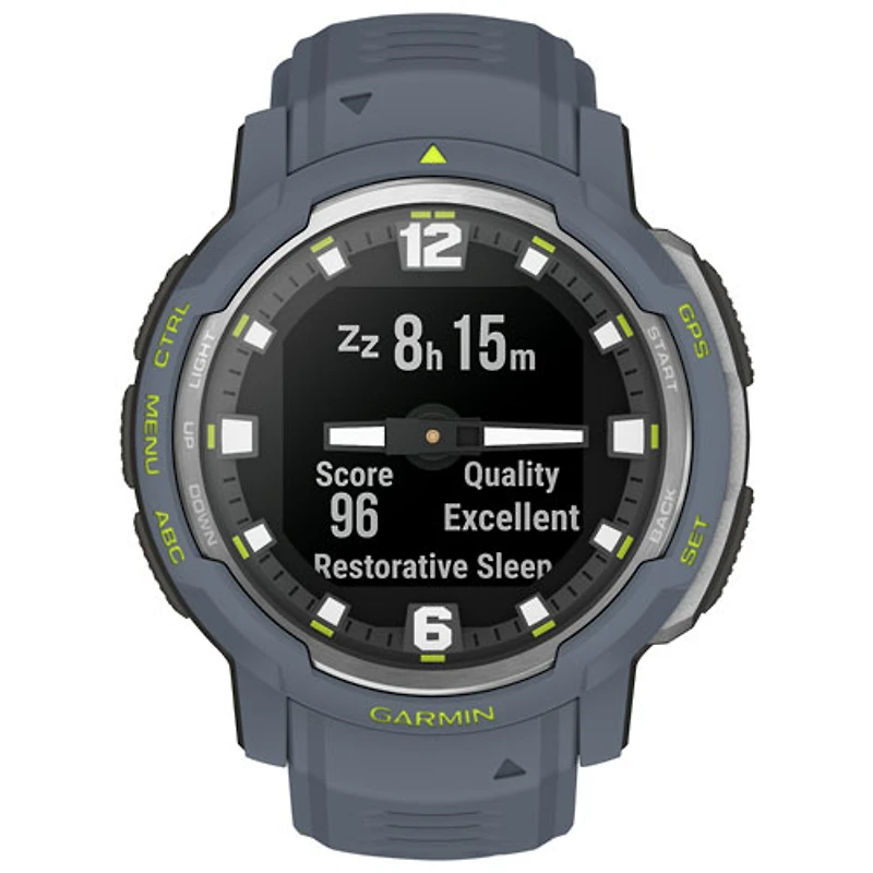 Garmin Instinct Crossover 45mm Bluetooth Multisport Smartwatch - Blue Granite