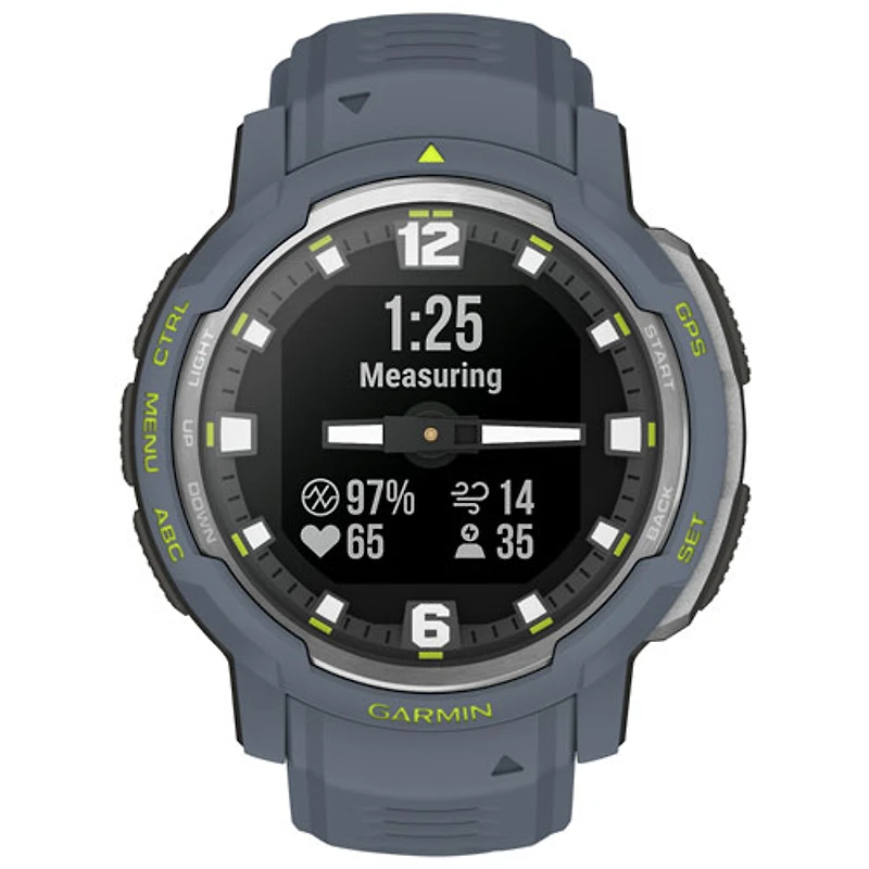 Garmin Instinct Crossover 45mm Bluetooth Multisport Smartwatch - Blue Granite