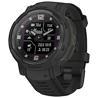 Montre intelligente multisport Bluetooth de 45 mm Instinct Crossover Solar Tactical Edition de Garmin - Noir