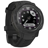 Montre intelligente multisport Bluetooth de 45 mm Instinct Crossover Solar Tactical Edition de Garmin - Noir
