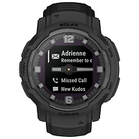 Montre intelligente multisport Bluetooth de 45 mm Instinct Crossover Solar Tactical Edition de Garmin - Noir