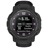 Montre intelligente multisport Bluetooth de 45 mm Instinct Crossover Solar Tactical Edition de Garmin - Noir