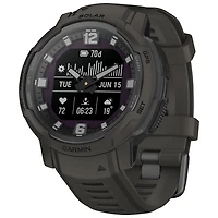 Montre intelligente multisport Bluetooth de 45 mm Instinct Crossover Solar de Garmin - Graphite