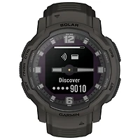 Montre intelligente multisport Bluetooth de 45 mm Instinct Crossover Solar de Garmin - Graphite