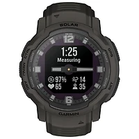 Montre intelligente multisport Bluetooth de 45 mm Instinct Crossover Solar de Garmin - Graphite