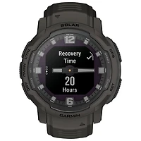 Montre intelligente multisport Bluetooth de 45 mm Instinct Crossover Solar de Garmin - Graphite