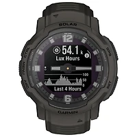Montre intelligente multisport Bluetooth de 45 mm Instinct Crossover Solar de Garmin - Graphite