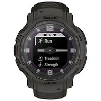 Montre intelligente multisport Bluetooth de 45 mm Instinct Crossover Solar de Garmin - Graphite