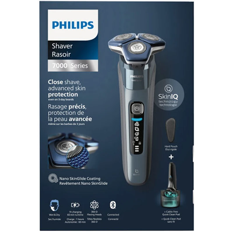Rasoir pour peau sèche/humide série 7000 avec Quick Clean Pod de Philips (S7882/50)