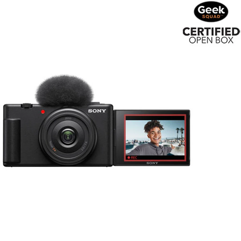 Boîte ouverte - Appareil photo numérique de 20,1 Mpx ZV-1F de Sony pour créateurs de contenu et vlogueurs