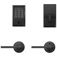Schlage Encode Wi-Fi Smart Lock Deadbolt & Lever Door Handle Combo - Matte Black- Only at Best Buy