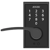 Serrure de porte électronique à levier tactile de Schlage - Noir mat - Exclusivité Best Buy