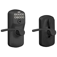 Serrure de porte à levier à clavier électronique de Schlage - Noir mat - Exclusivité Best Buy
