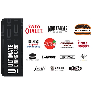 Carte-cadeau Ultimate Dining - 100 $ - Téléchargement numérique