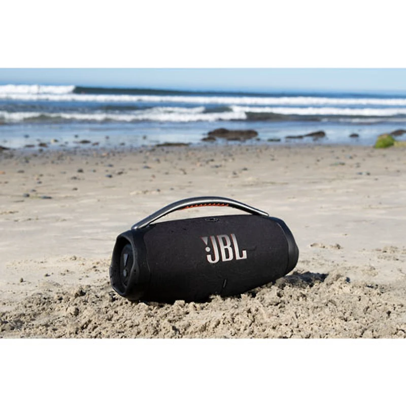 Haut-parleur sans fil Bluetooth étanche Boombox 3 de JBL - Noir