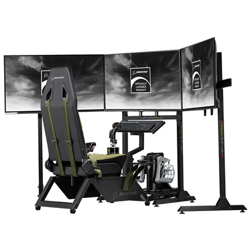 UNI Next Level Racing Boeing Military Edition Flight Simulator Cockpit - Black