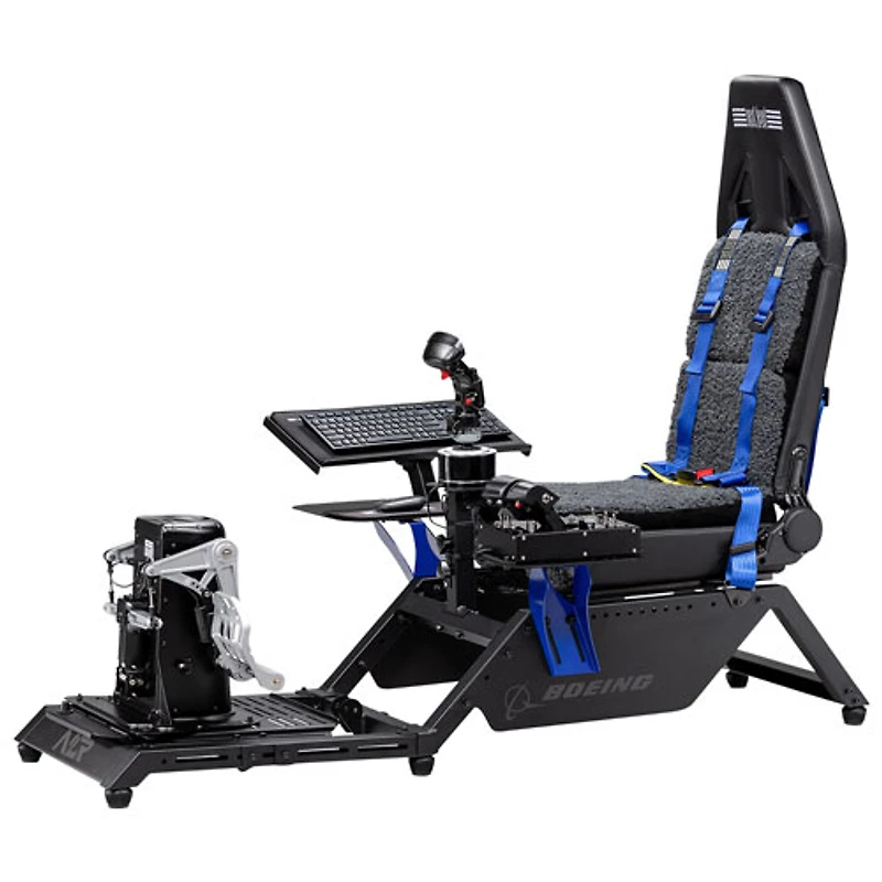 UNI Next Level Racing Boeing Commercial Edition Flight Simulator Cockpit - Black