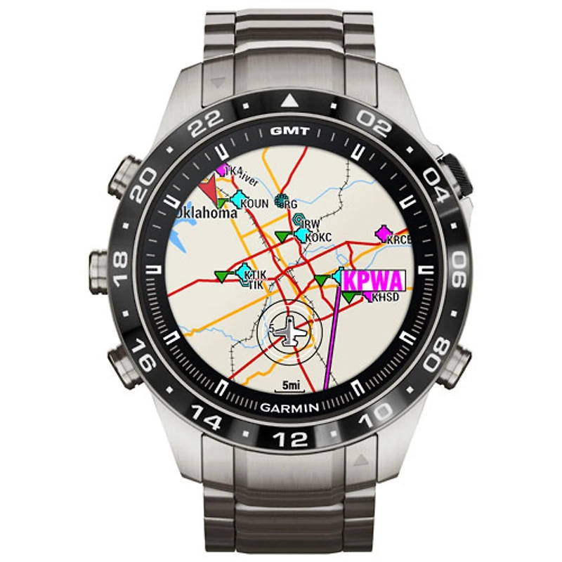 Garmin MARQ Aviator Gen 2 46mm GPS Watch with Heart Rate Monitor - Black