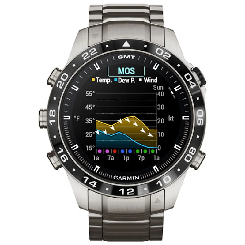 Montre GPS de 46 mm avec moniteur de fréquence cardiaque MARQ Aviator Gen 2 de Garmin - Noir