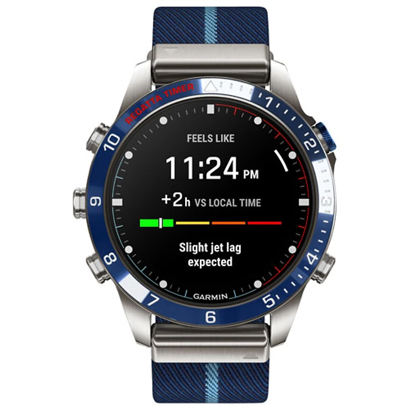 Garmin MARQ Captain Gen 2 46mm Bluetooth Sailing Smartwatch - Navy
