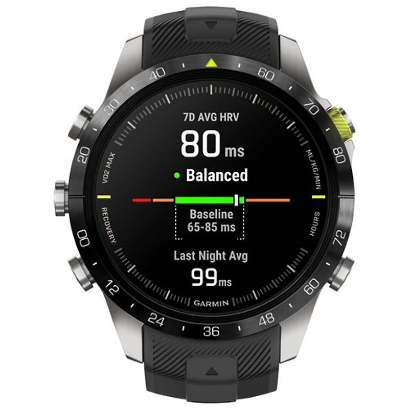 Montre intelligente multisport Bluetooth de 46 mm MARQ Athlete Gen 2 de Garmin - Noir