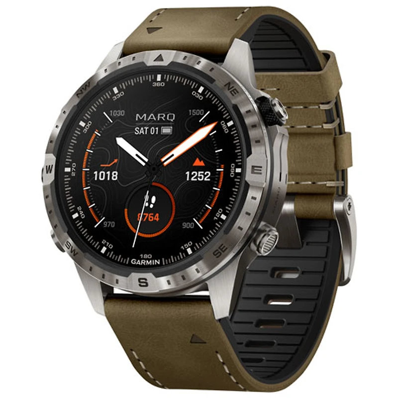 Montre intelligente multisport Bluetooth de 46 mm MARQ Adventurer Gen 2 de Garmin - Noir
