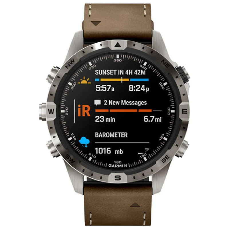 Garmin MARQ Adventurer Gen 2 46mm Bluetooth Multisport Smartwatch - Black