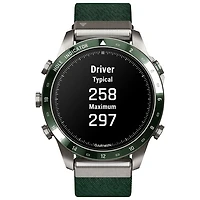 Montre intelligente Bluetooth avec GPS de 46 mm MARQ Golfer Gen 2 de Garmin - Vert pin