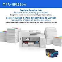 Imprimante à jet d'encre tout-en-un sans fil MFCJ5855DW de Brother avec INKvestment Tank