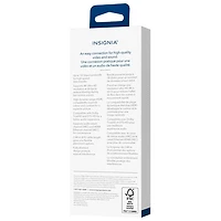 Insignia 2.44m (8 ft.) 4K Ultra HD HDMI Cable (NS-HG08L22-C) - White - Only at Best Buy