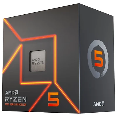 Processeur hexacoeur d'ordinateur de bureau 4 GHz Ryzen 5 7600 d'AMD