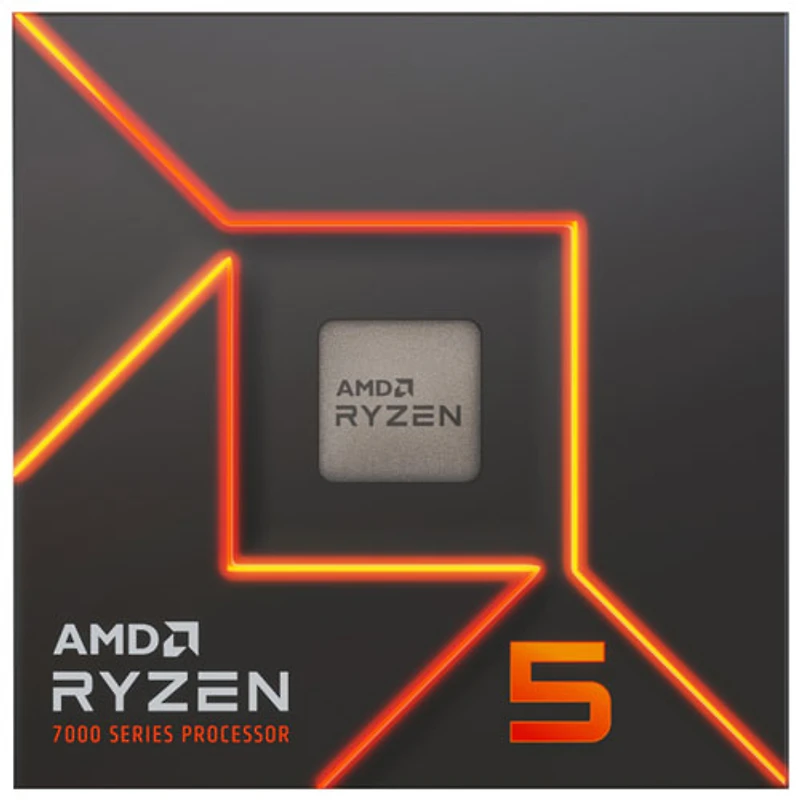 Processeur hexacoeur d'ordinateur de bureau 4 GHz Ryzen 5 7600 d'AMD