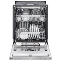 Lave-vaisselle encastrable 24 po 44 dB avec cuve en inox et 3e panier de LG (LDPS6762S) - Acier inoxydable