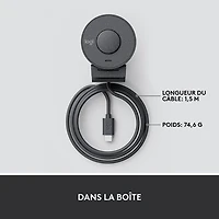 Logitech Brio 300 Full HD 1080p Webcam with Mono Noise Reduction Mic - Graphite