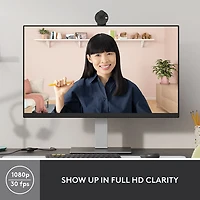 Logitech Brio 300 Full HD 1080p Webcam with Mono Noise Reduction Mic - Graphite