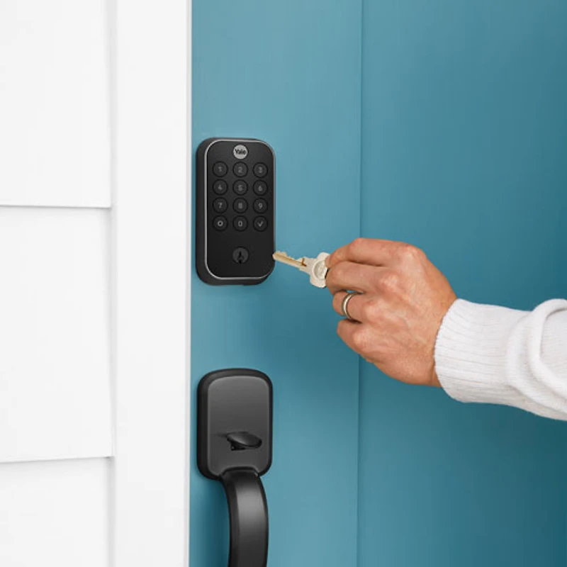 Serrure intelligente Wi-Fi Assure Lock 2 avec clé de Yale - Suède noir