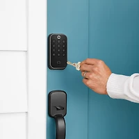 Serrure intelligente Wi-Fi Assure Lock 2 avec clé de Yale - Suède noir