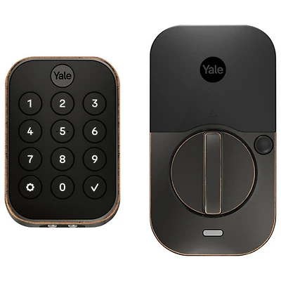 Serrure intelligente Wi-Fi Assure Lock 2 avec pavé numérique de Yale - Bronze huilé