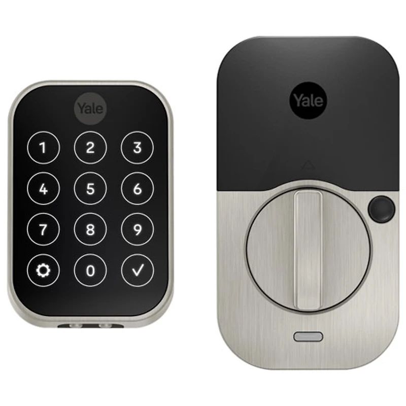 Serrure intelligente Bluetooth à écran tactile Assure Lock 2 de Yale - Nickel satiné