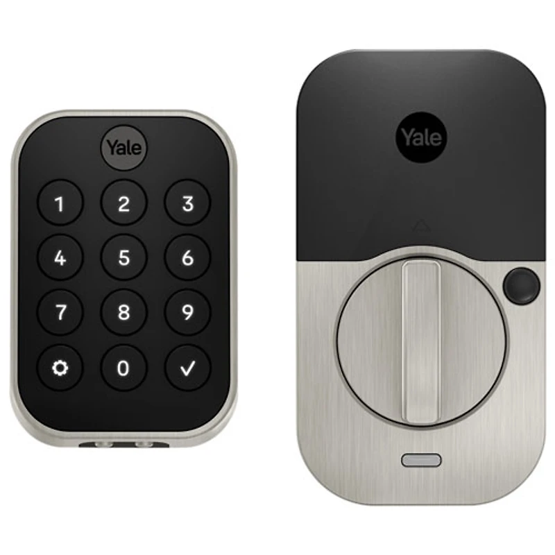 Serrure intelligente Wi-Fi Assure Lock 2 avec pavé numérique de Yale - Nickel satiné