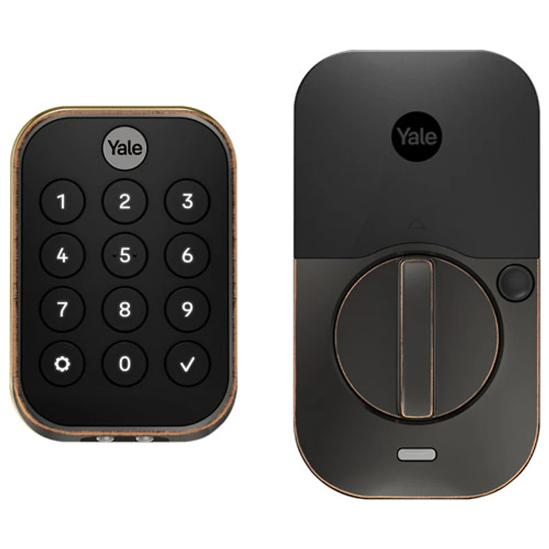 Serrure intelligente Bluetooth Assure Lock 2 avec pavé numérique de Yale - Bronze huilé