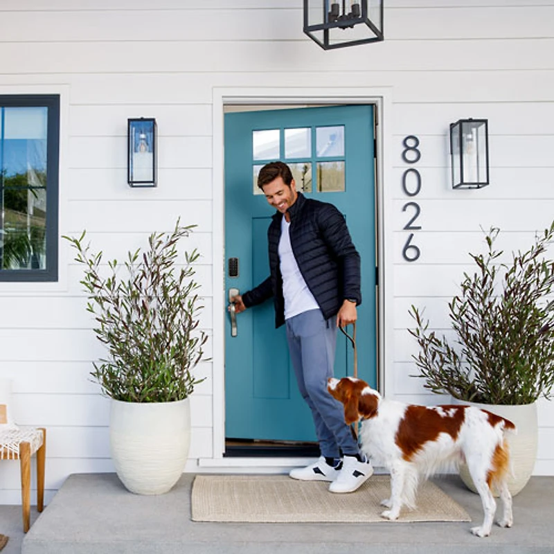 Serrure intelligente Wi-Fi Assure Lock 2 avec clé de Yale - Nickel satiné