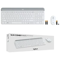 Logitech MK470 Slim Wireless Optical Keyboard & Mouse Combo - Off-White