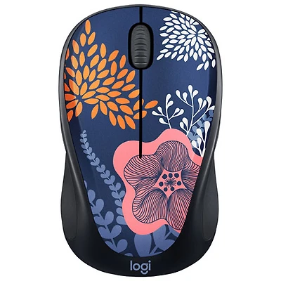 Souris optique sans fil collection Design de Logitech - Forest Floral