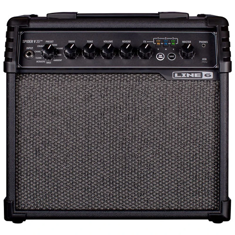 Amplificateur combiné pour guitare de 20 W Spider V20 MkII de Line 6