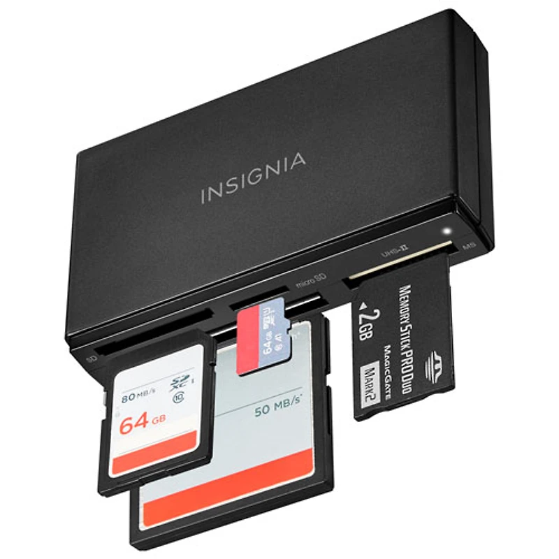 Lecteur de cartes mémoire multiples USB 3.0 d'Insignia - Exclusivité de Best Buy