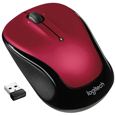 Souris optique sans fil M325S de Logitech - Rouge