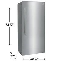 Réfrigérateur sans congélateur 18,9 pi³ 33 po avec distributeur d'eau d'Electrolux (EI33AR80WS) - Inox