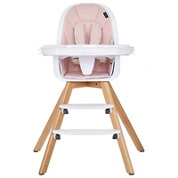 Chaise haute 2-en-1 Tabletalk de Dream On Me - Rose